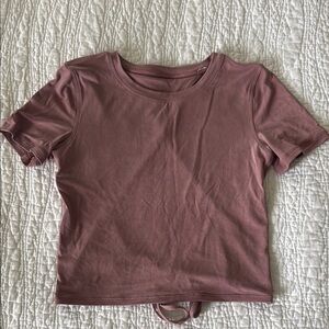 Lululemon softstreme Sandwash tie back top